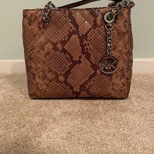 NEW Michael Kors Handbag/Crossbody Snake Print Bag